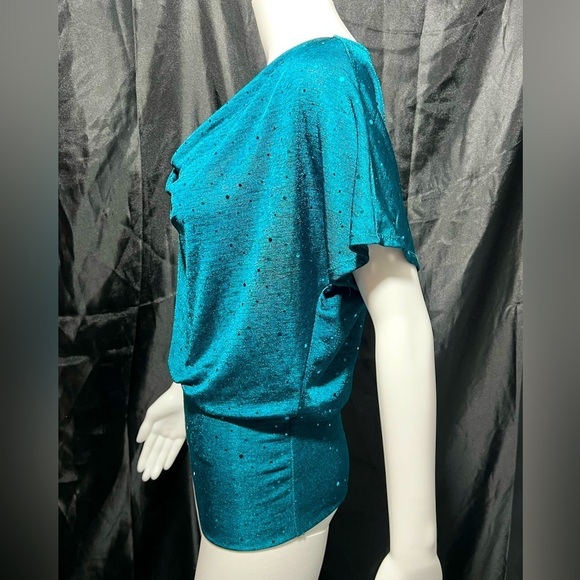 HeartSoul - Womens Turqoise Tunic Top Sz MD - Picture 5 of 8